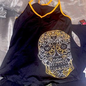 Harley Davidson lined tank